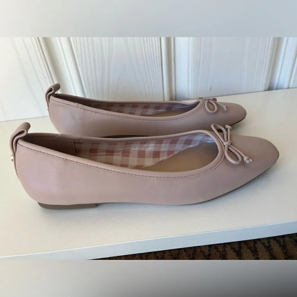 Draper James Taylor Beige Bow Ballet Flats Size 7.5 New - Picture 6 of 7